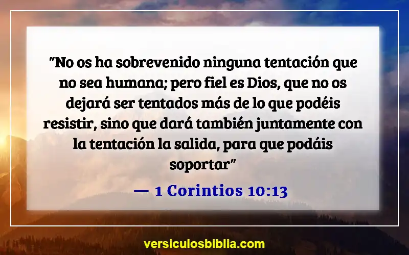 Versículos bíblicos sobre el mal en el mundo (1 Corintios 10:13)