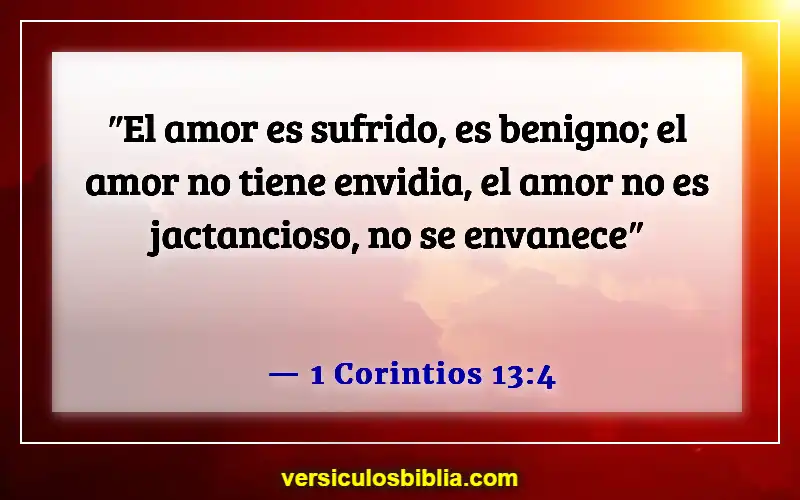 Versículos de la Biblia sobre el afecto (1 Corintios 13:4)