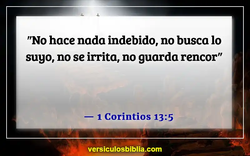 Versículos de la Biblia sobre malos pensamientos (1 Corintios 13:5)