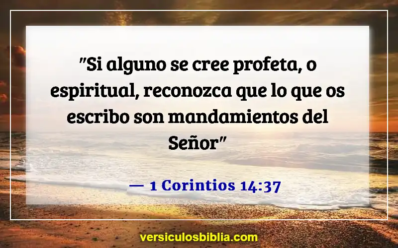 Versículos de la Biblia sobre la inspiración divina (1 Corintios 14:37)