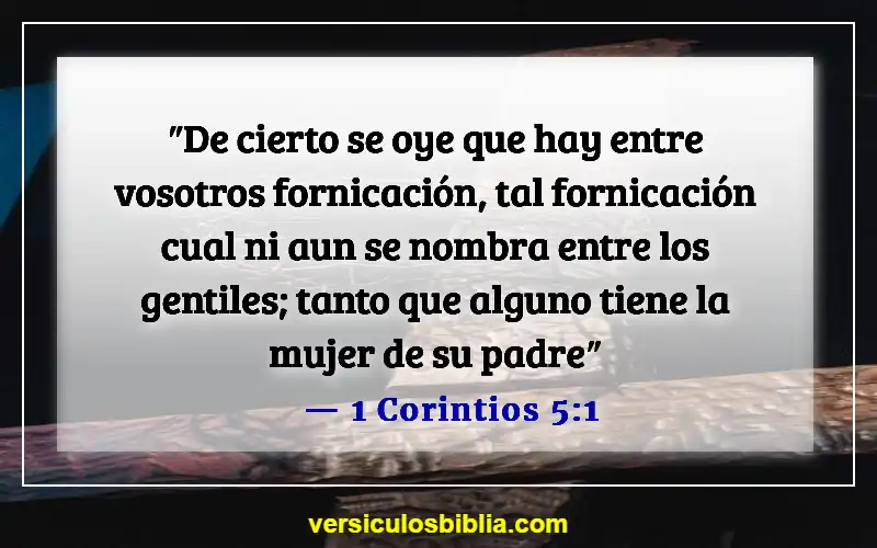 Versículos de la Biblia sobre cometer adulterio (1 Corintios 5:1)