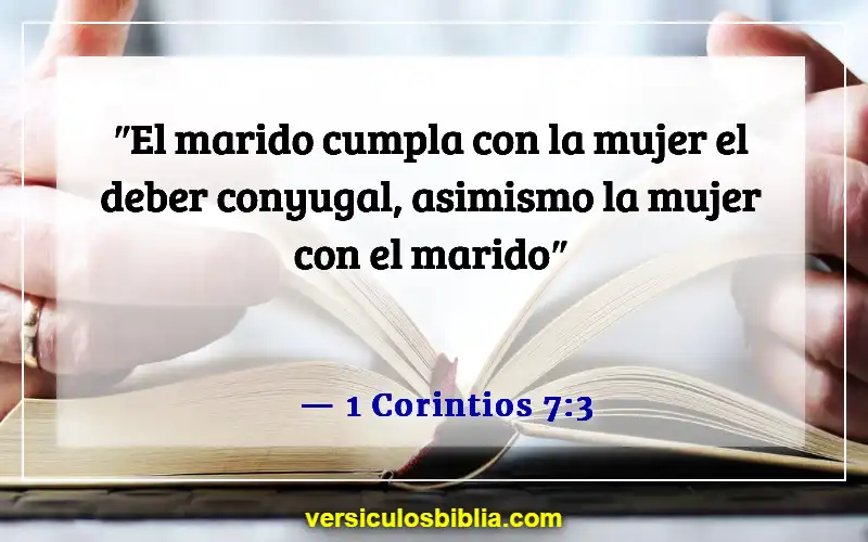 Versículos de la Biblia sobre el hombre como cabeza del hogar (1 Corintios 7:3)