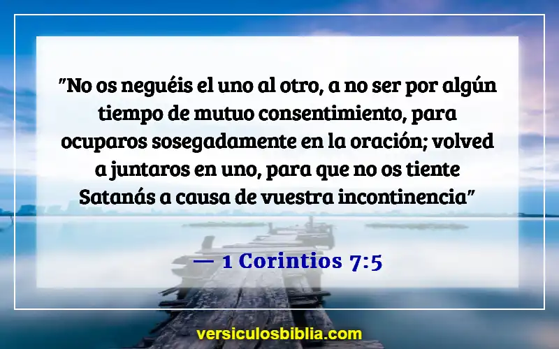 Versículos de la Biblia sobre el ayuno y la oración (1 Corintios 7:5)