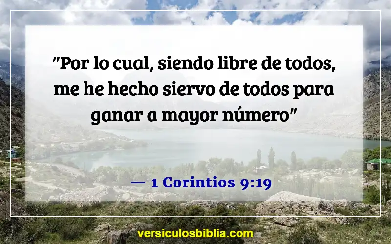 Versículos bíblicos sobre servir a los demás (1 Corintios 9:19)