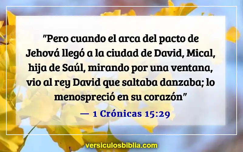 Versículos de la Biblia sobre el baile en la iglesia (1 Crónicas 15:29)