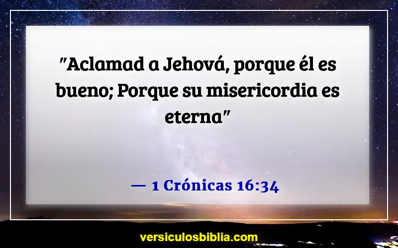 Versículos de la Biblia sobre la Divina Misericordia (1 Crónicas 16:34)