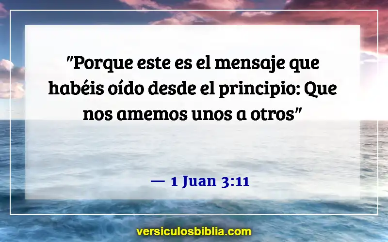 Versículos de la Biblia sobre la fe, el amor y la gracia (1 Juan 3:11)