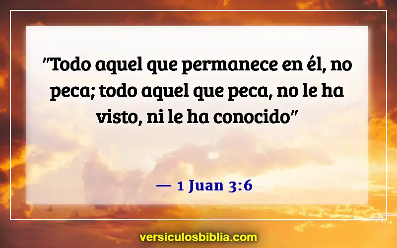 Versículos de la Biblia sobre evitar el pecado (1 Juan 3:6)