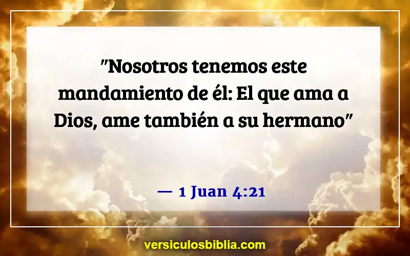 Versículos de la Biblia sobre el afecto (1 Juan 4:21)