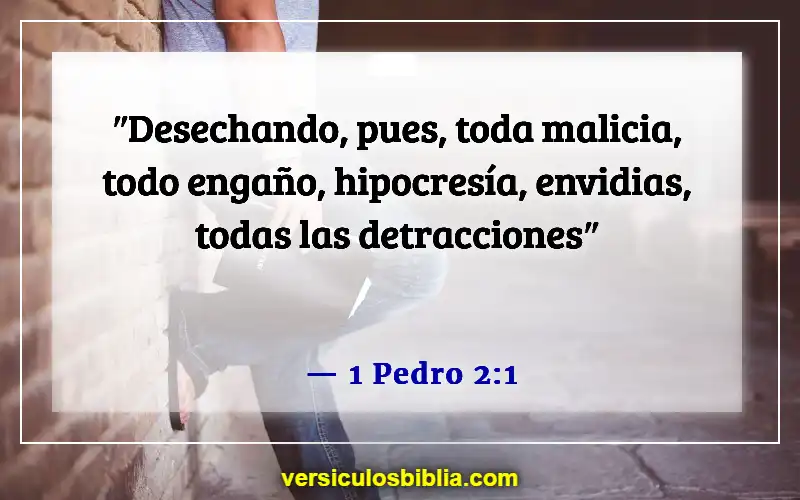 Versículos de la Biblia sobre juzgar a otras personas (1 Pedro 2:1)