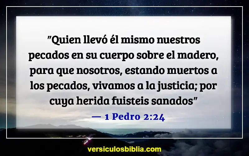 Versículos de la Biblia sobre el perdón de los pecados (1 Pedro 2:24)