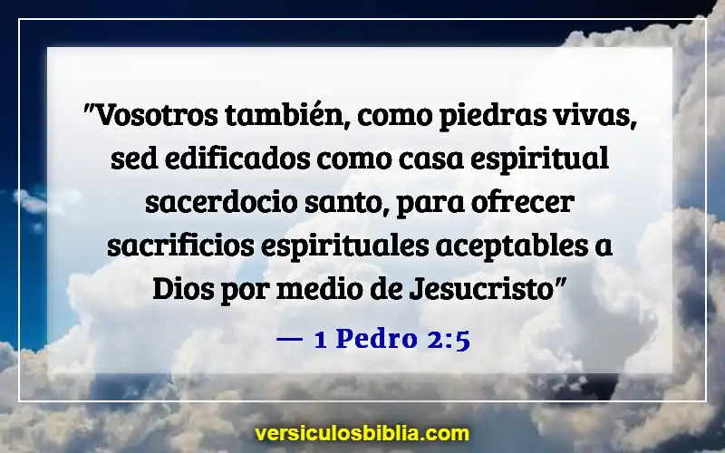 Versículos de la Biblia sobre agradar a Dios (1 Pedro 2:5)