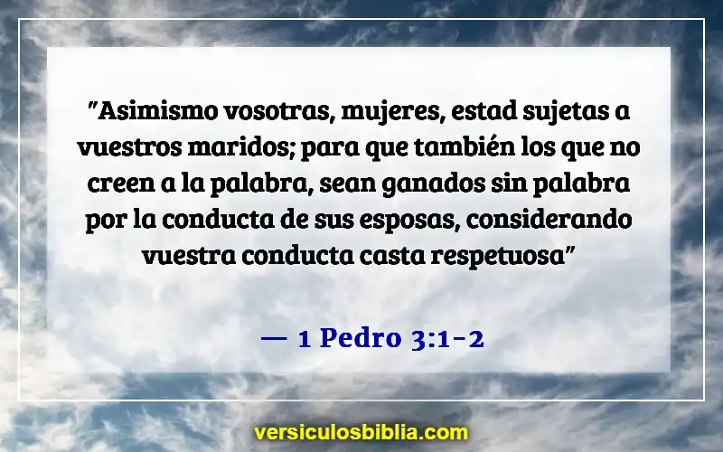 Versículos bíblicos sobre mujeres cristianas (1 Pedro 3:1-2)