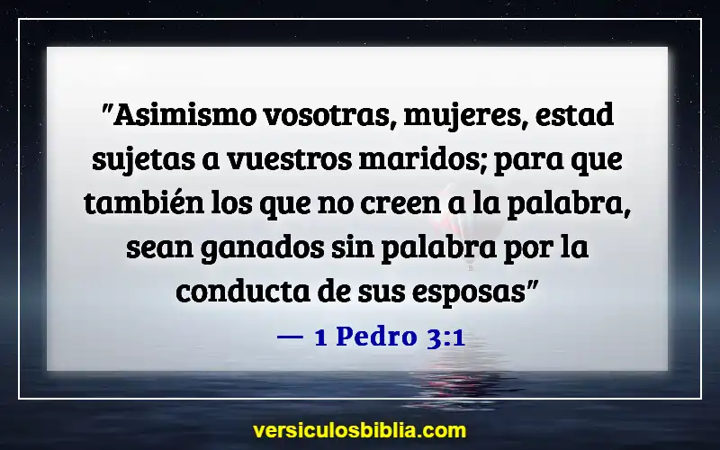 Versículos de la Biblia sobre honrar a los líderes (1 Pedro 3:1)