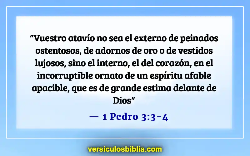 Versículos bíblicos sobre mujeres cristianas (1 Pedro 3:3-4)