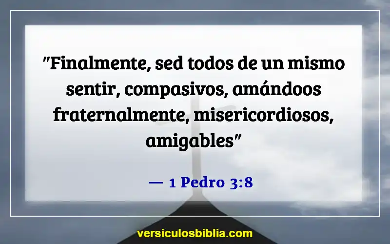 Versículos bíblicos sobre servir a los demás (1 Pedro 3:8)