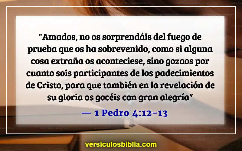 Versículos bíblicos sobre el dolor (1 Pedro 4:12-13)