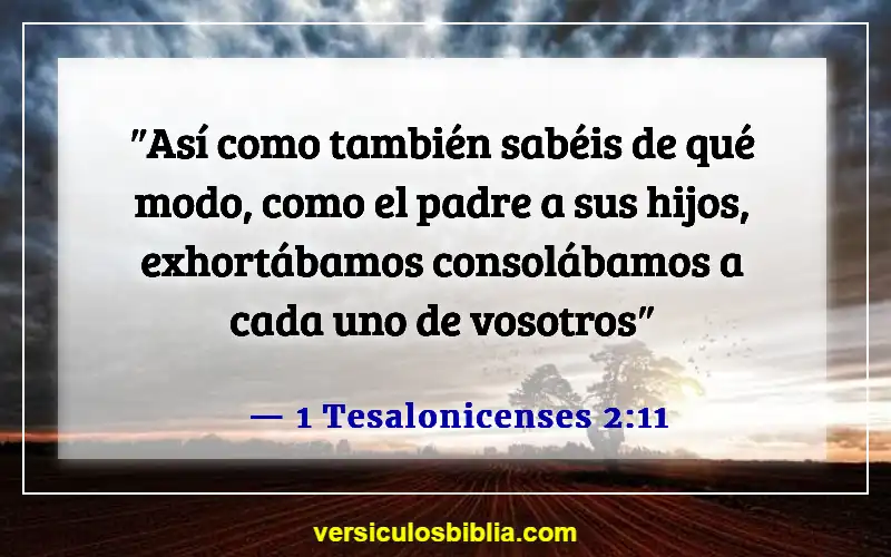 Versículos de la Biblia sobre hacer tropezar a un niño (1 Tesalonicenses 2:11)