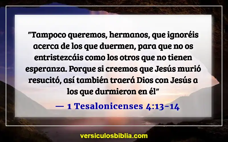 Versículos bíblicos sobre cómo lidiar con la muerte (1 Tesalonicenses 4:13-14)