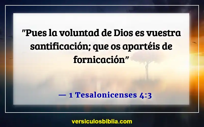 Versículos de la Biblia sobre seguir la voluntad de Dios (1 Tesalonicenses 4:3)