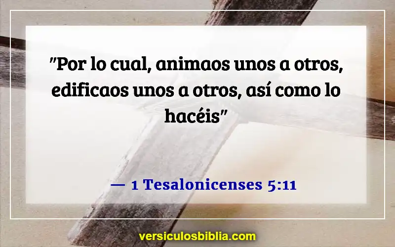 Versículos de la Biblia sobre el cuidado de los padres ancianos (1 Tesalonicenses 5:11)