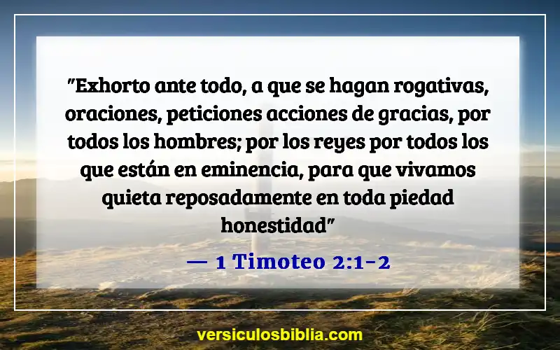 Versículos de la Biblia sobre honrar a los líderes (1 Timoteo 2:1-2)