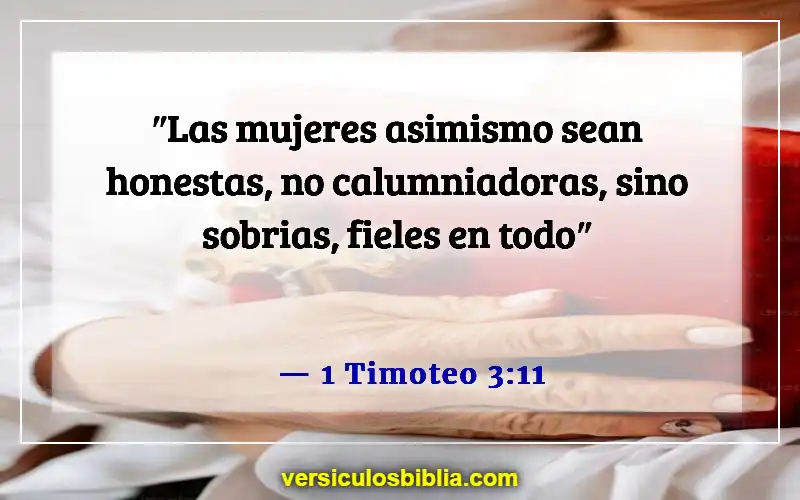 Versículos de la Biblia sobre las calificaciones de un anciano (1 Timoteo 3:11)