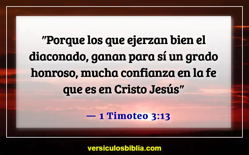 Versículos de la Biblia sobre las calificaciones de un anciano (1 Timoteo 3:13)