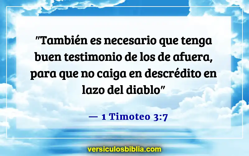 Versículos de la Biblia sobre las calificaciones de un anciano (1 Timoteo 3:7)