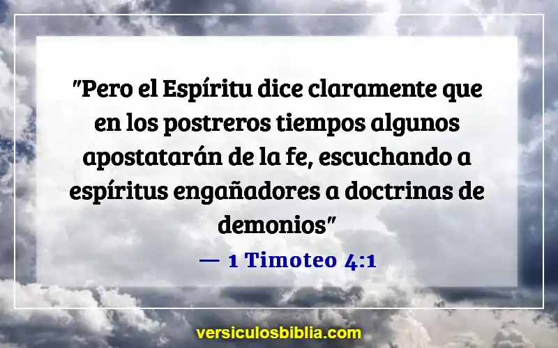 Versículos bíblicos sobre espíritus inmundos (1 Timoteo 4:1)