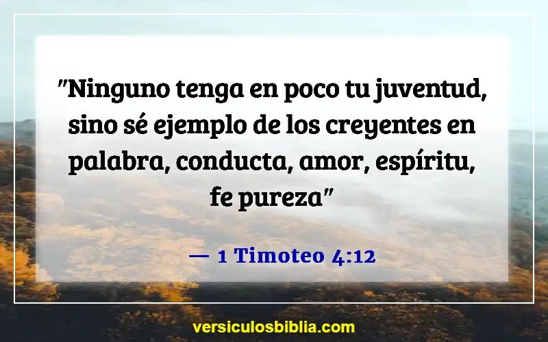 Versículos de la Biblia sobre el hombre de Dios (1 Timoteo 4:12)