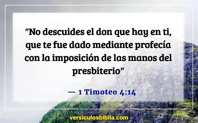 Versículos de la Biblia sobre los dones de Dios (1 Timoteo 4:14)