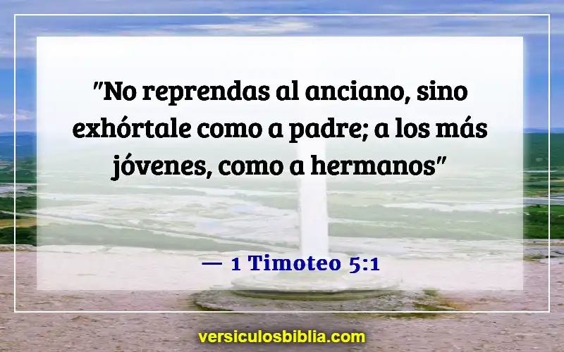 Versículos de la Biblia sobre ofender a las personas (1 Timoteo 5:1)