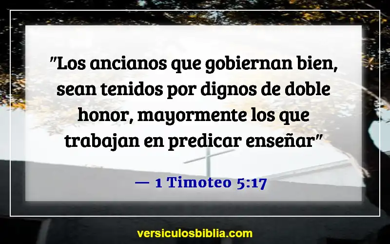 Versículos bíblicos sobre las calificaciones de los ancianos (1 Timoteo 5:17)