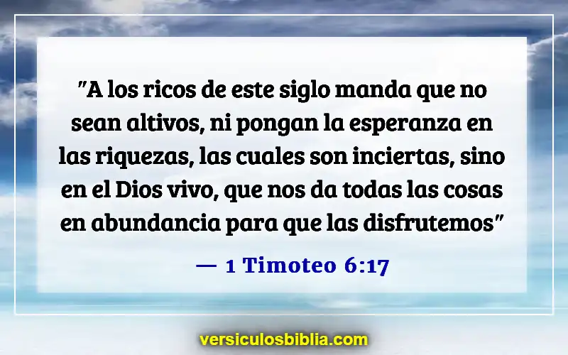 Versículos bíblicos sobre confiar en Dios (1 Timoteo 6:17)