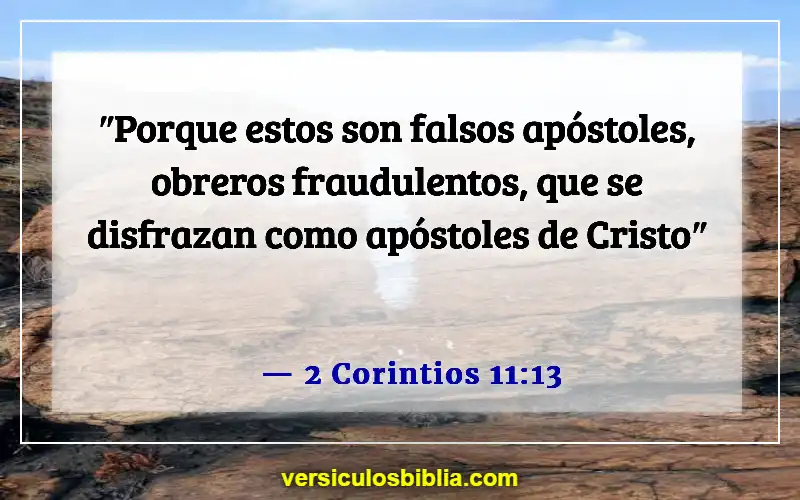 Versículos de la Biblia sobre las personas que manipulan (2 Corintios 11:13)