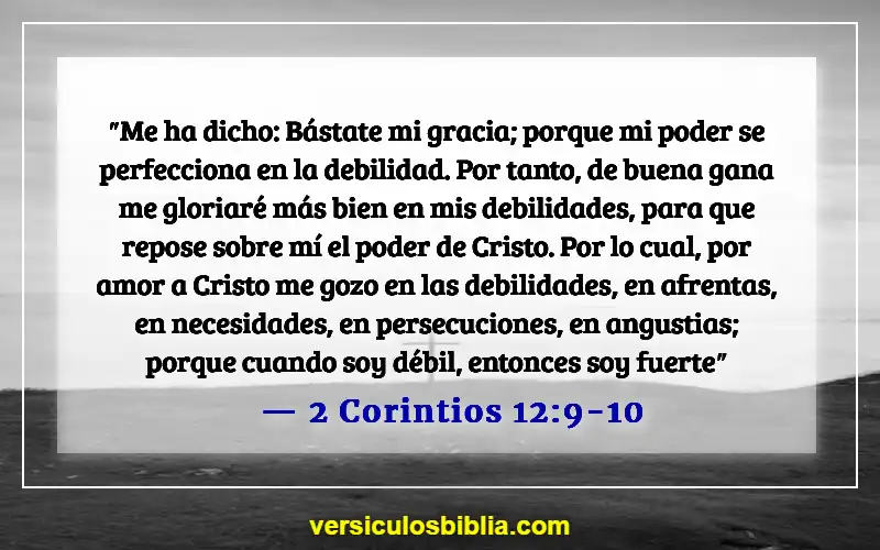 Versículos bíblicos sobre el dolor (2 Corintios 12:9-10)