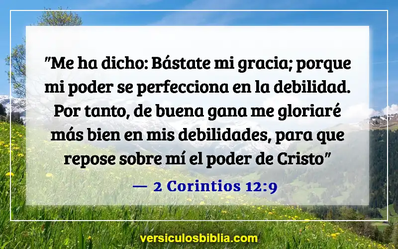 Versículos de la Biblia sobre superar el rechazo (2 Corintios 12:9)