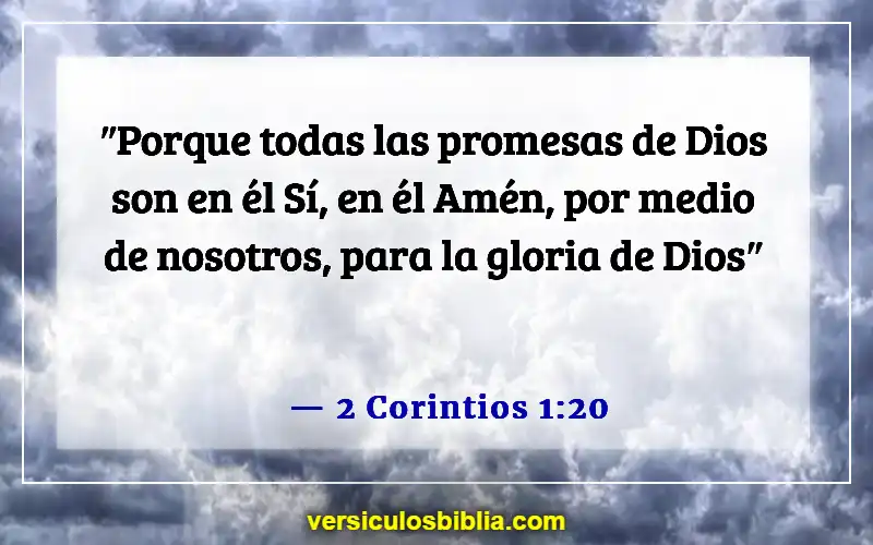 Versículos de la Biblia sobre hacer promesas (2 Corintios 1:20)