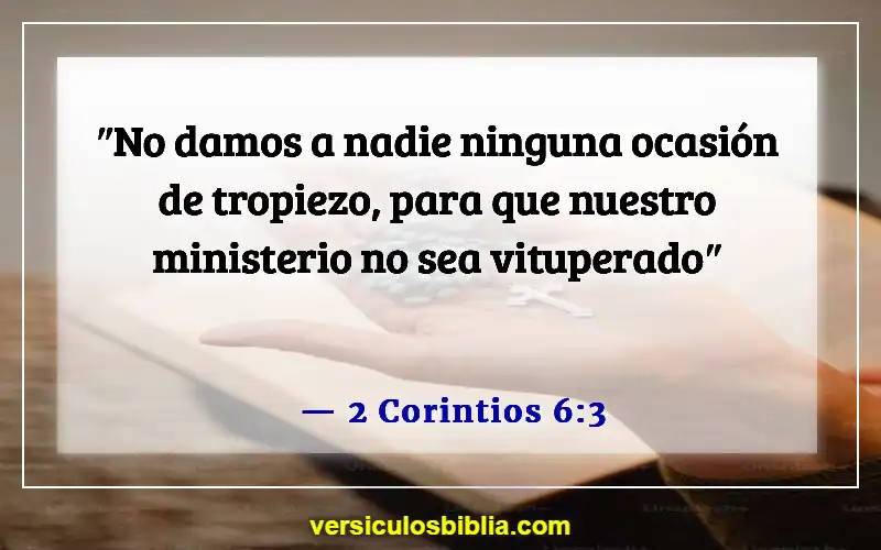 Versículos de la Biblia sobre ofender a las personas (2 Corintios 6:3)