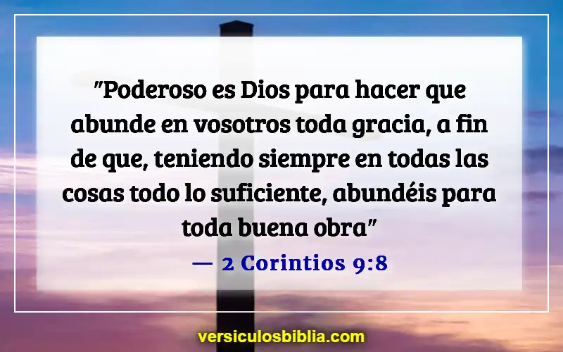 Versículos de la Biblia sobre hacer el mundo mejor (2 Corintios 9:8)