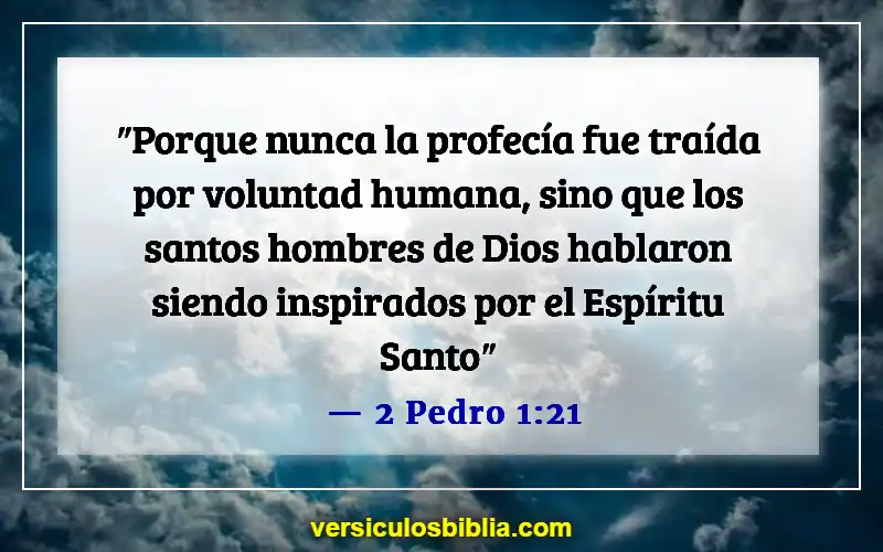 Versículos de la Biblia sobre la inspiración divina (2 Pedro 1:21)