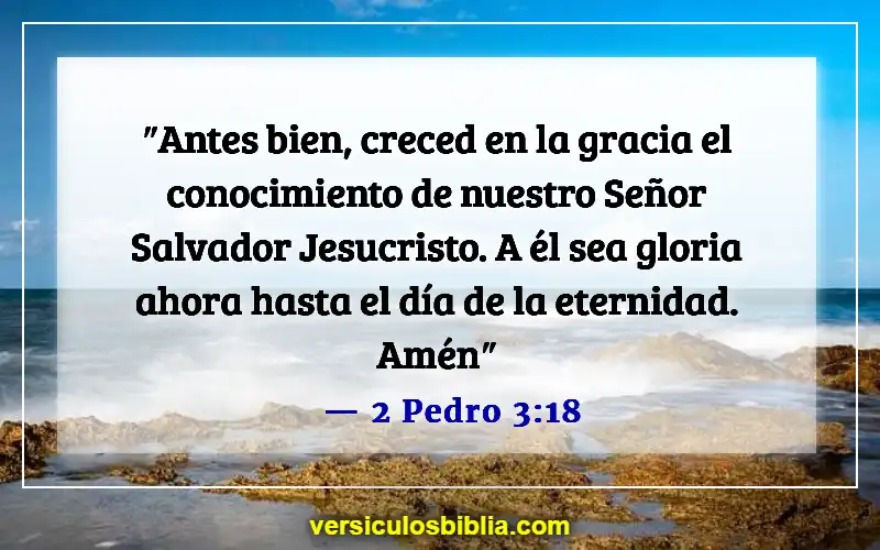 Versículos de la Biblia sobre la fe, el amor y la gracia (2 Pedro 3:18)