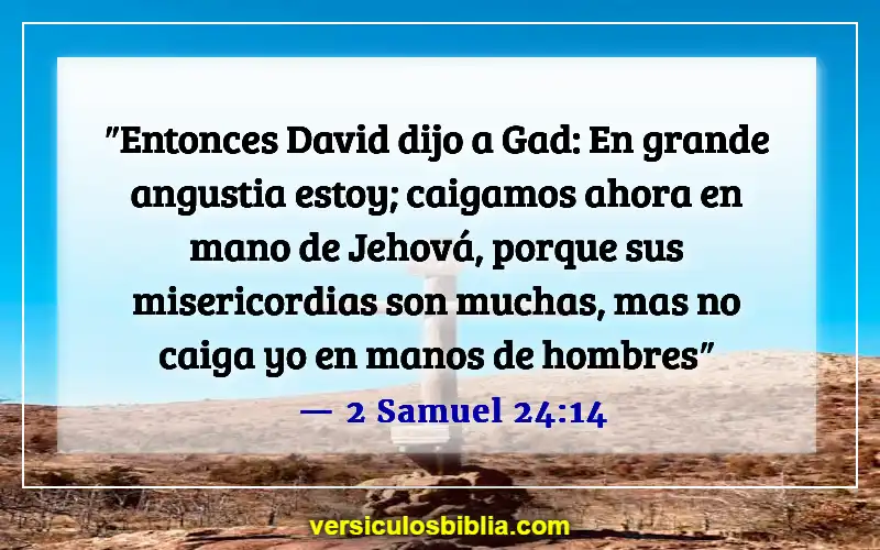 Versículos de la Biblia sobre la Divina Misericordia (2 Samuel 24:14)