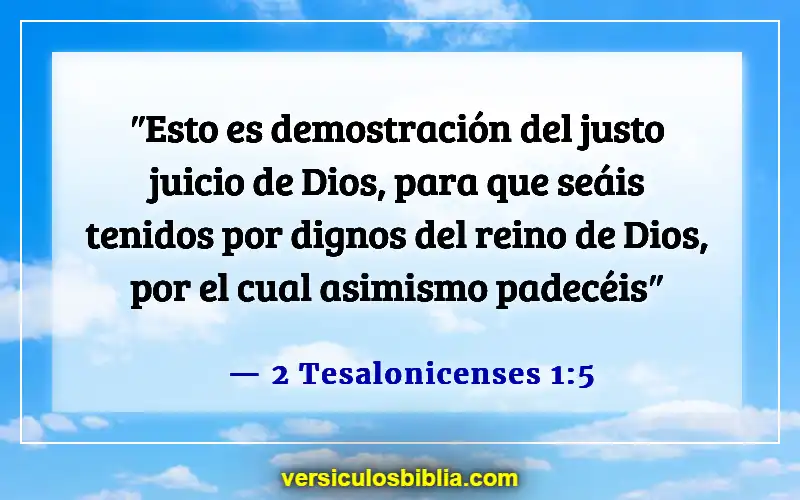 Versículos bíblicos sobre el Reino de Dios (2 Tesalonicenses 1:5)