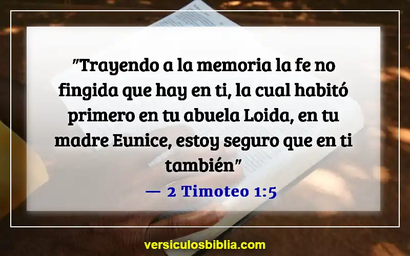 Versículos de la Biblia sobre padres e hijos (2 Timoteo 1:5)