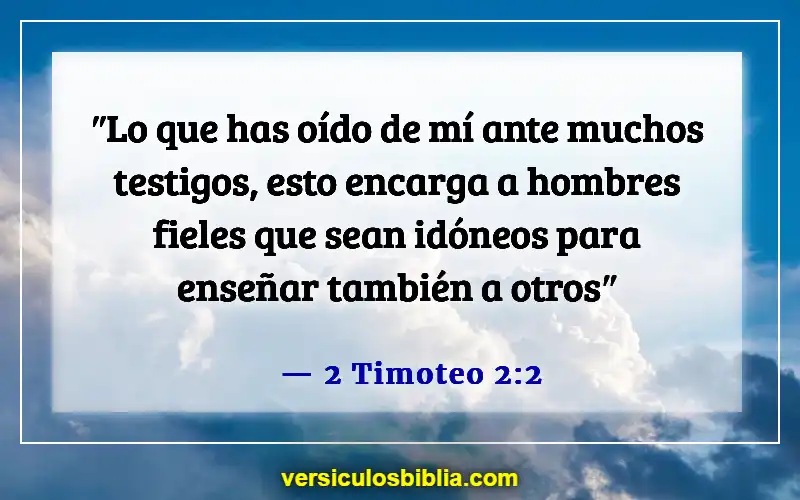 Versículos bíblicos sobre las calificaciones de los ancianos (2 Timoteo 2:2)