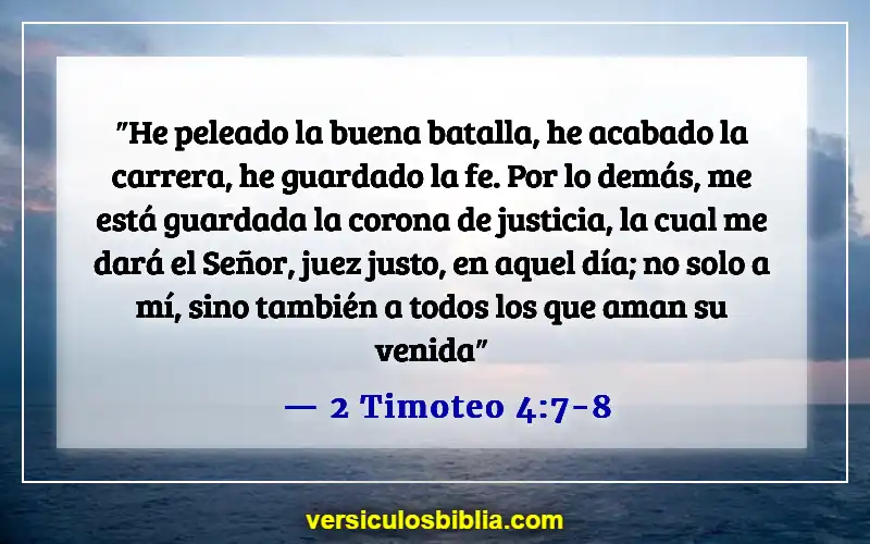 Versículos bíblicos sobre cómo lidiar con la muerte (2 Timoteo 4:7-8)