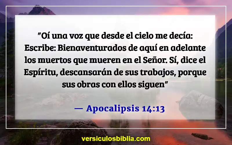 Versículos bíblicos sobre cómo lidiar con la muerte (Apocalipsis 14:13)