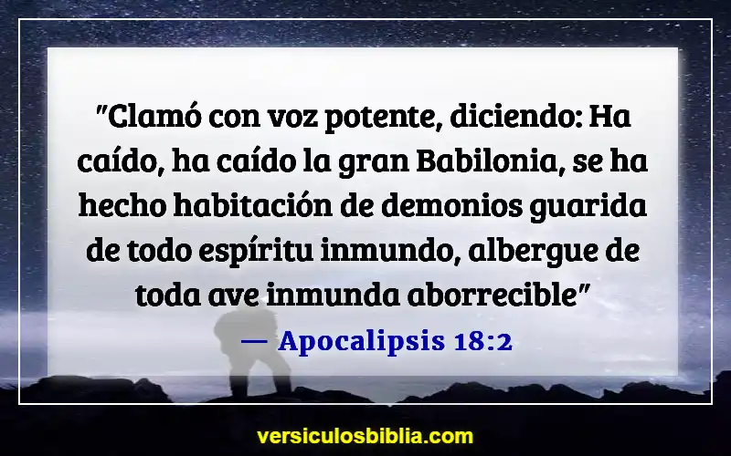 Versículos bíblicos sobre espíritus inmundos (Apocalipsis 18:2)